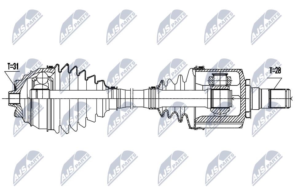 Axle shaft BMW X2: NPWBM186 NTY Drive shaft
