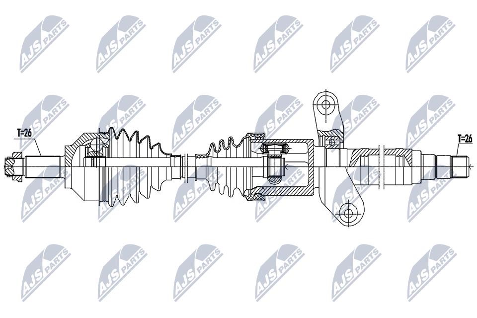 Driveshaft Mini Mini Paceman: NPWBM190 NTY Drive shaft