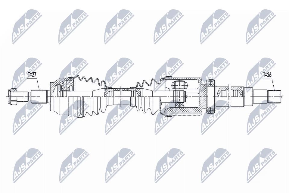 Axle shaft Ford C-Max: NPWFR145 NTY Drive shaft