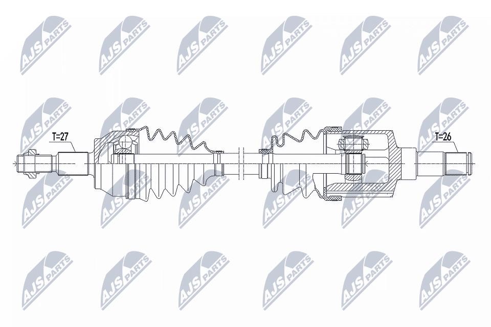 Axle shaft Ford C-Max: NPWFR147 NTY Drive shaft