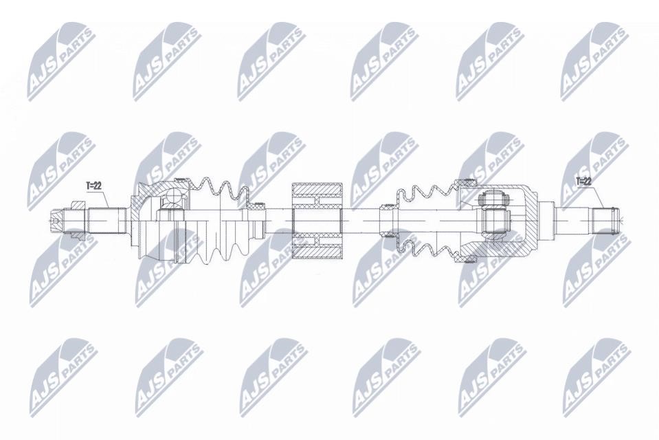 Driveshaft Ford KA: NPWFT069 NTY Drive shaft