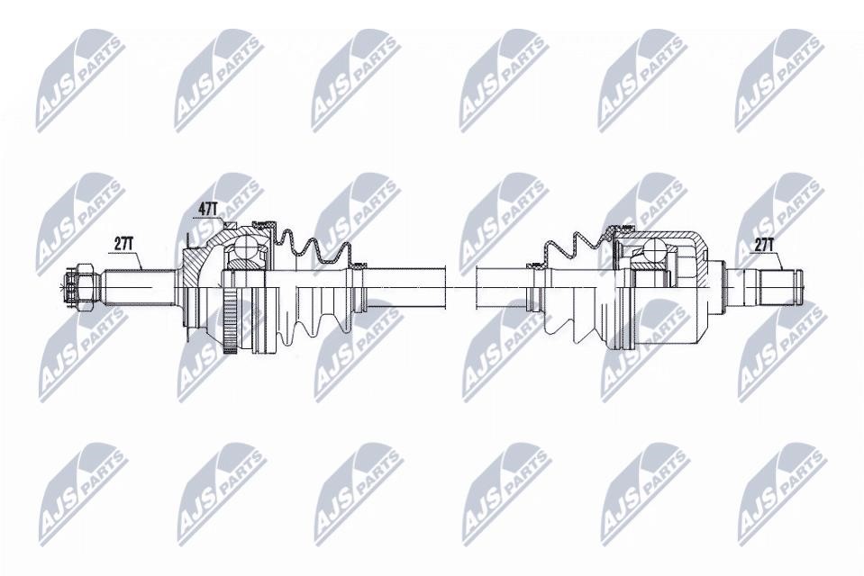 NTY NPW-HY-609 Drive shaft NPWHY609 NPWHY609 NTY Drive shaft