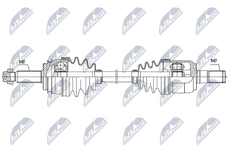 Axle shaft Hyundai Elantra: NPWHY619 NTY Drive shaft