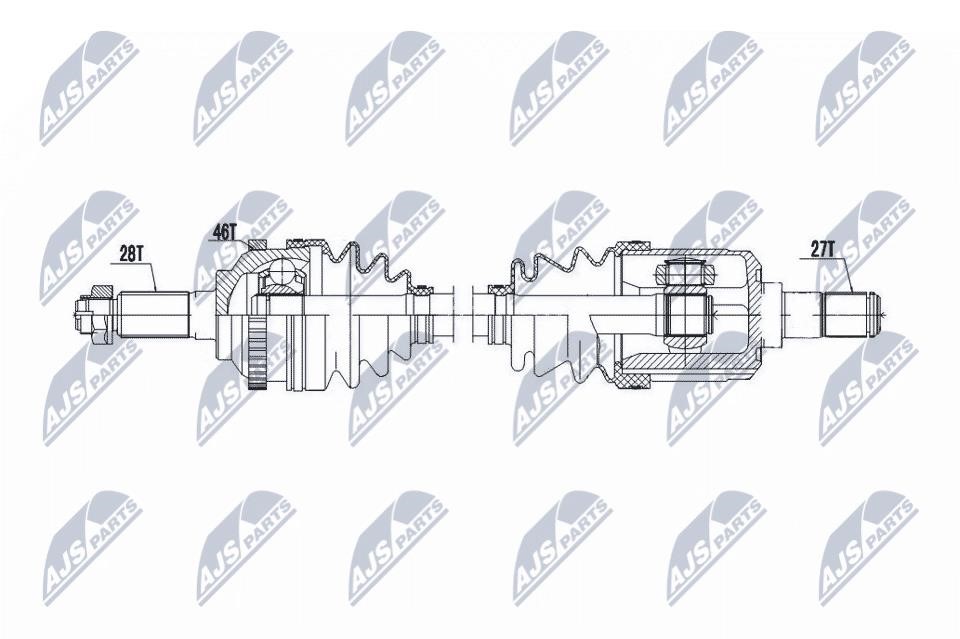 NPWKA386 NTY Drive shaft