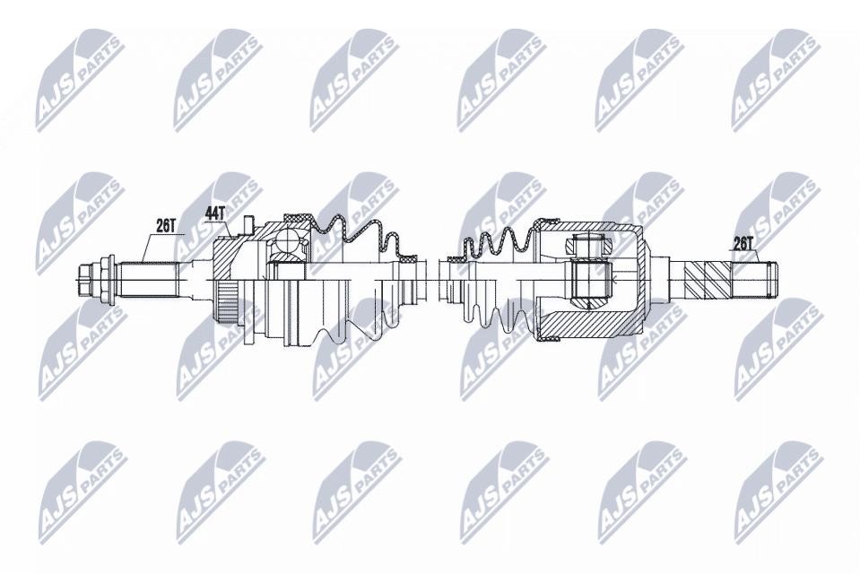 Axle shaft Mazda B-Serie: NPWMZ070 NTY Drive shaft