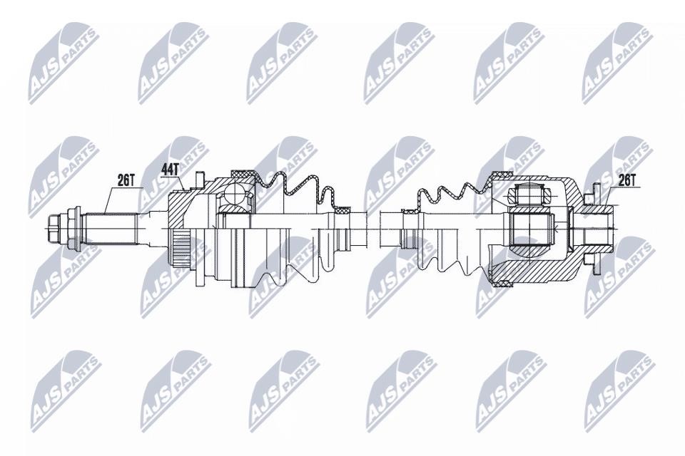 Driveshaft Mazda B-Serie: NPWMZ072 NTY Drive shaft