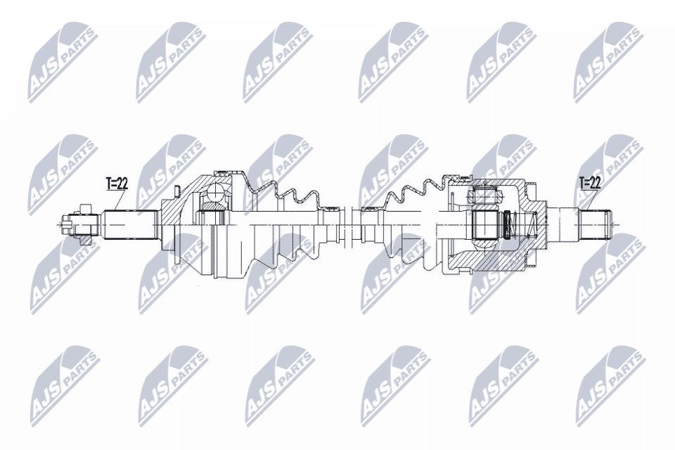 NPWPL137 NTY Drive shaft