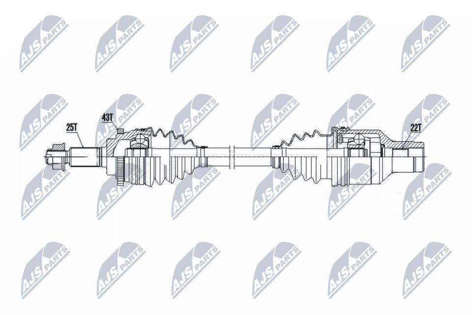 Driveshaft Suzuki Swift: NPWSU052 NTY Drive shaft