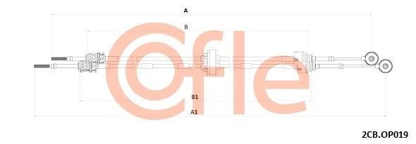 Clutch cable Opel Vectra C: 922CBOP019 Cofle Cable Pull, manual transmission