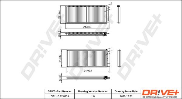 DP1110120139 Dr!ve+ Cabin filter
