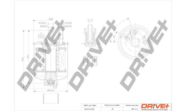 Dr!ve+ DP1110.13.0133 Fuel filter DP1110130133