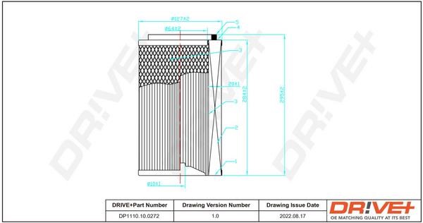 Dr!ve+ DP1110.10.0272 Air filter DP1110100272