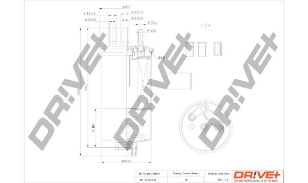 Dr!ve+ DP1110.13.0116 Fuel filter DP1110130116