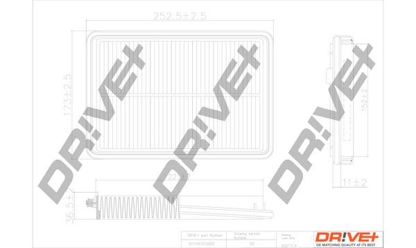 Dr!ve+ DP1110.10.0200 Air filter DP1110100200