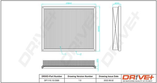 Dr!ve+ DP1110.10.0369 Air filter DP1110100369