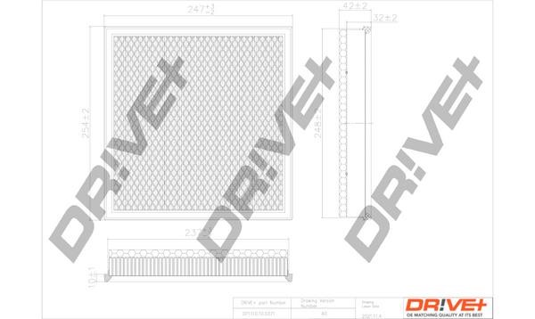 Dr!ve+ DP1110.10.0371 Air filter DP1110100371