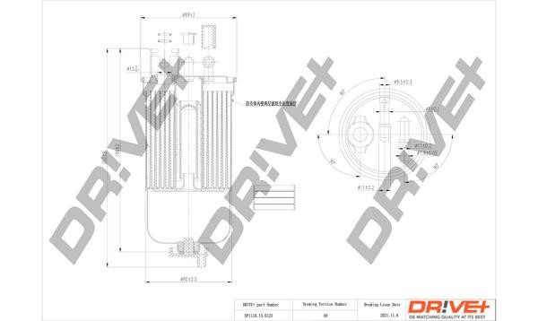 Dr!ve+ DP1110.13.0123 Fuel filter DP1110130123