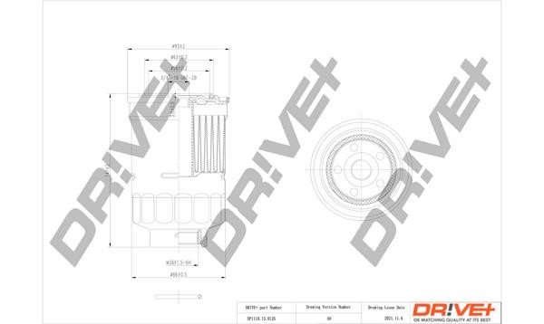 Dr!ve+ DP1110.13.0125 Fuel filter DP1110130125
