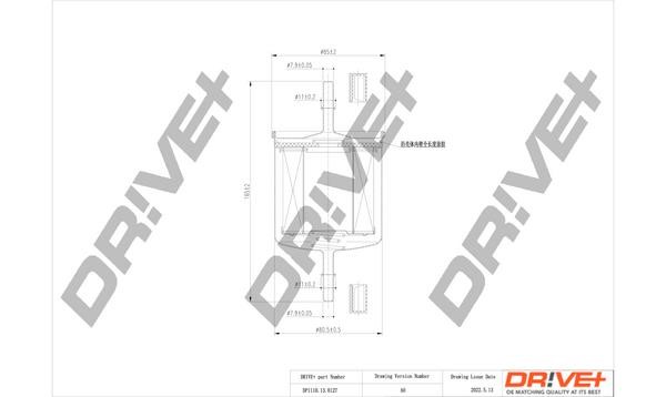 Dr!ve+ DP1110.13.0127 Fuel filter DP1110130127