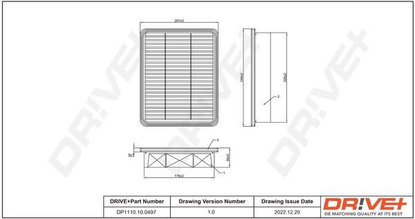 Dr!ve+ DP1110.10.0497 Air filter DP1110100497