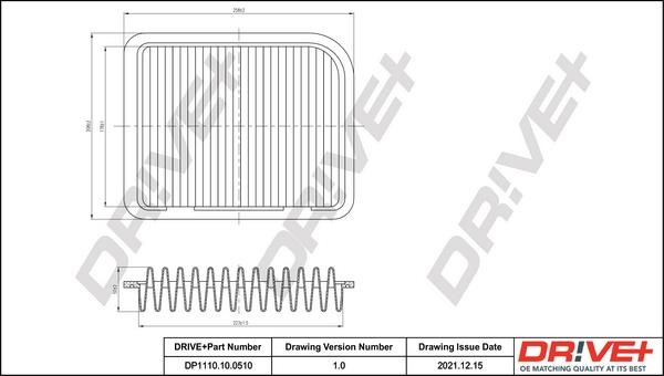 Dr!ve+ DP1110.10.0510 Air filter DP1110100510