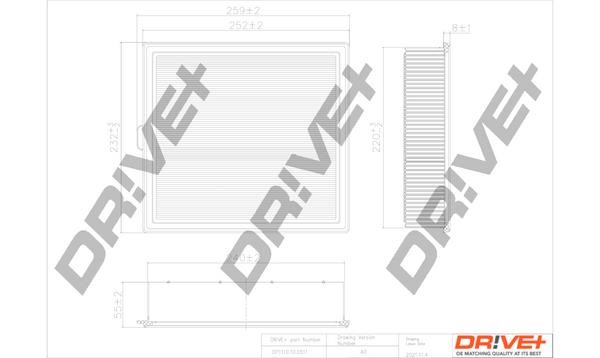 Dr!ve+ DP1110.10.0511 Air filter DP1110100511