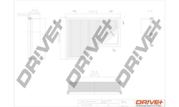 Dr!ve+ DP1110.10.0685 Air filter DP1110100685