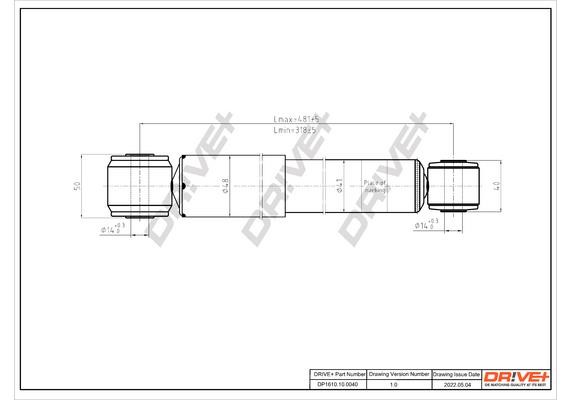DP1610100040 Dr!ve+ Shock absorber assy