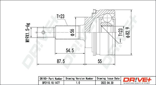 Dr!ve+ DP2110.10.1477 Joint kit, drive shaft DP2110101477