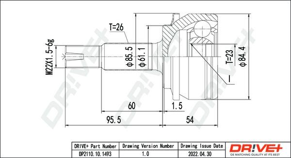 Dr!ve+ DP2110.10.1493 Joint kit, drive shaft DP2110101493