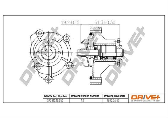 DP231010050 Dr!ve+ Water Pump, engine cooling