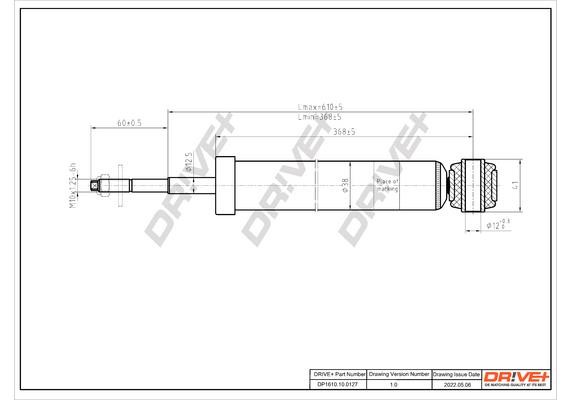 DP1610100127 Dr!ve+ Shock absorber assy