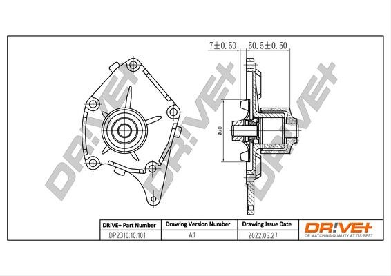 DP231010101 Dr!ve+ Water Pump, engine cooling