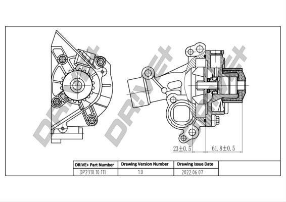 Dr!ve+ DP2310.10.111 Water pump DP231010111 DP231010111 Dr!ve+ Water pump