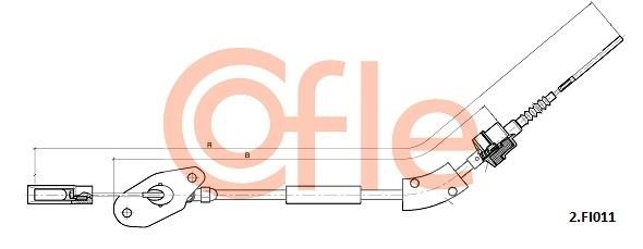 Cofle 92.2.FI011 Cable Pull, clutch control 922FI011