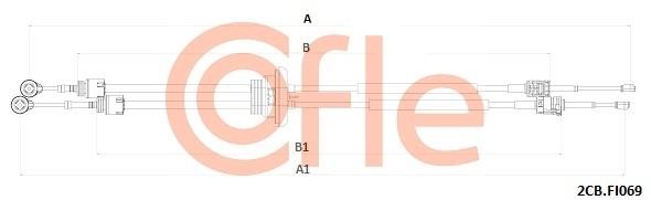 Clutch cable Citroen: 922CBFI069 Cofle Cable Pull, manual transmission