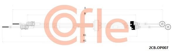 Cofle 2CB.OP007 Cable Pull, manual transmission 2CBOP007 2CBOP007 Cofle Cable Pull, manual transmission