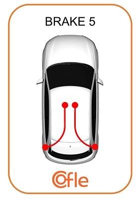 921KI007 Cofle Handbrake cable