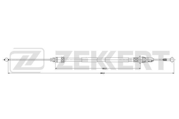 Zekkert BZ-1099 Cable Pull, parking brake BZ1099