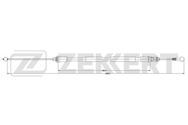 Zekkert BZ-1100 Cable Pull, parking brake BZ1100