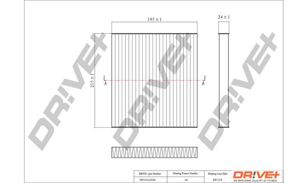 Dr!ve+ DP1110.12.0192 Filter, interior air DP1110120192