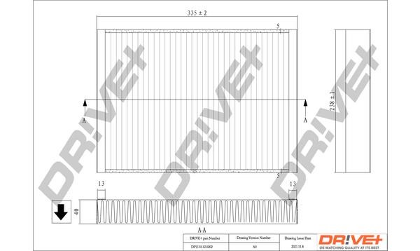 Air conditioning filter Volvo S90: DP1110120202 Dr!ve+ Cabin filter