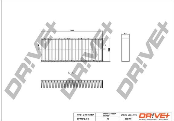 Dr!ve+ DP1110.12.0115 Filter, interior air DP1110120115