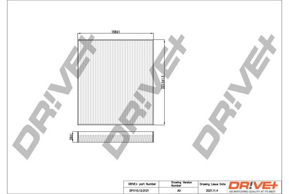 Dr!ve+ DP1110.12.0121 Filter, interior air DP1110120121
