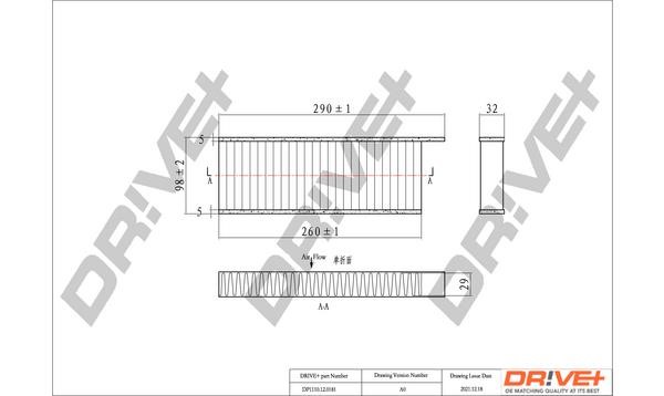 Air conditioning filter DS DS 4: DP1110120181 Dr!ve+ Cabin filter