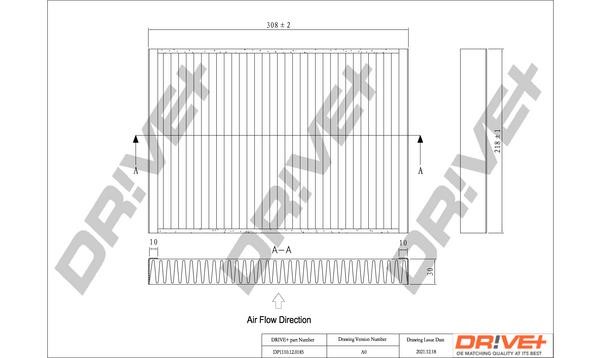 Air conditioning filter Lamborghini Urus: DP1110120185 Dr!ve+ Cabin filter