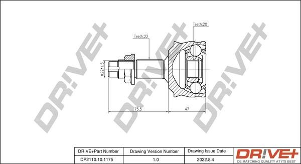 Dr!ve+ DP2110.10.1175 Joint kit, drive shaft DP2110101175