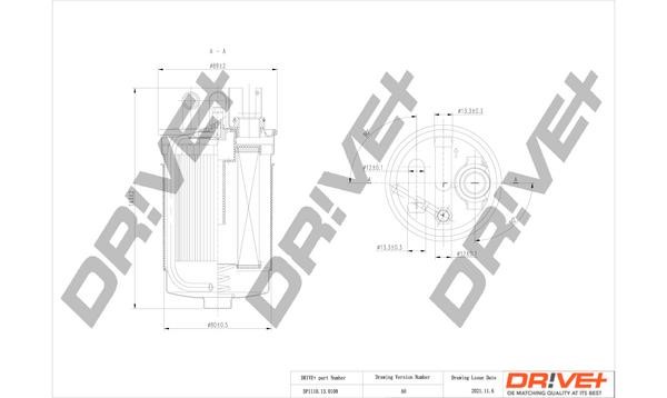 Dr!ve+ DP1110.13.0108 Fuel filter DP1110130108