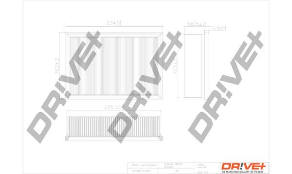Dr!ve+ DP1110.10.0203 Air filter DP1110100203