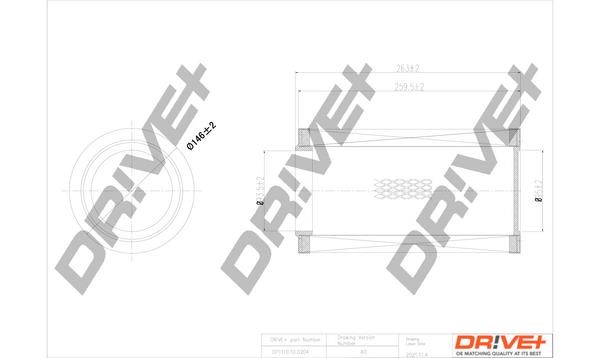 Dr!ve+ DP1110.10.0204 Air filter DP1110100204